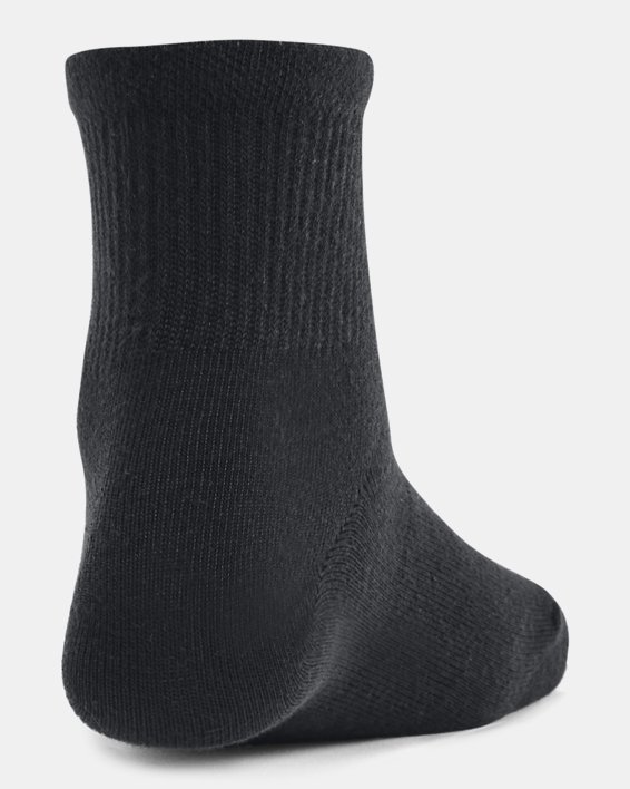兒童UA Essential短筒襪3對裝, Black, pdpMainDesktop image number 2